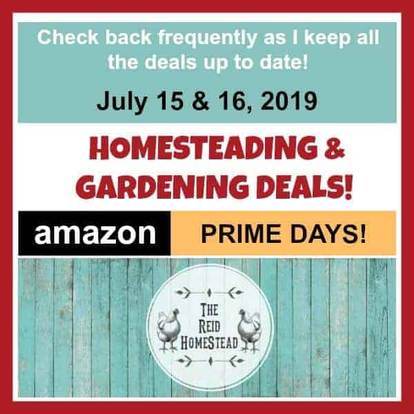 homesteading & gardening deals for amazon prime days