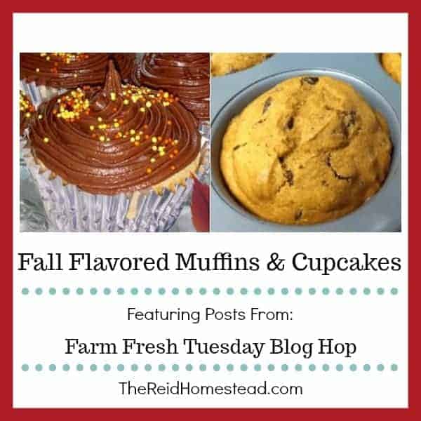 fall flavored muffins & cupcakes featuring posts from the farm fresh tuesday blog hop