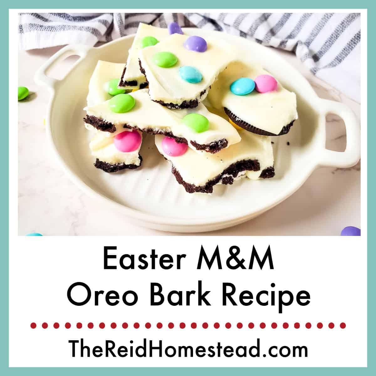 Easter M&M Oreo Bark Recipe